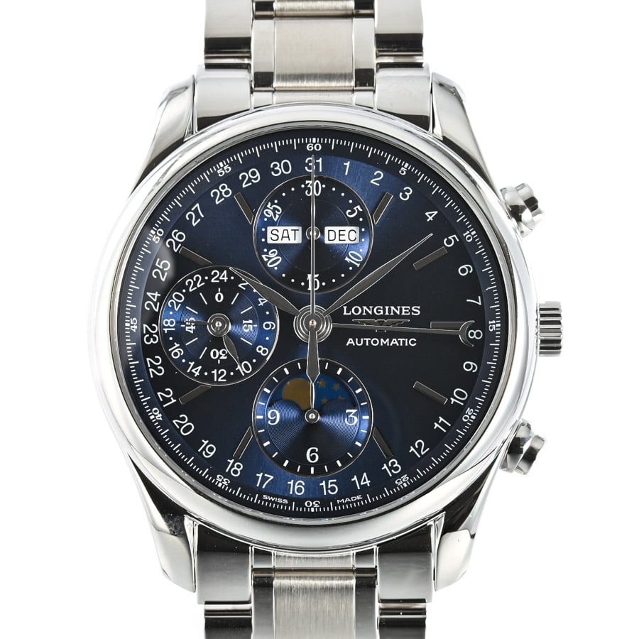 【中古A品】  ロンジン マスターコレクション クロノグラフ ムーンフェイズ  L2.673.4.92.6 ステンレス 横浜関内店