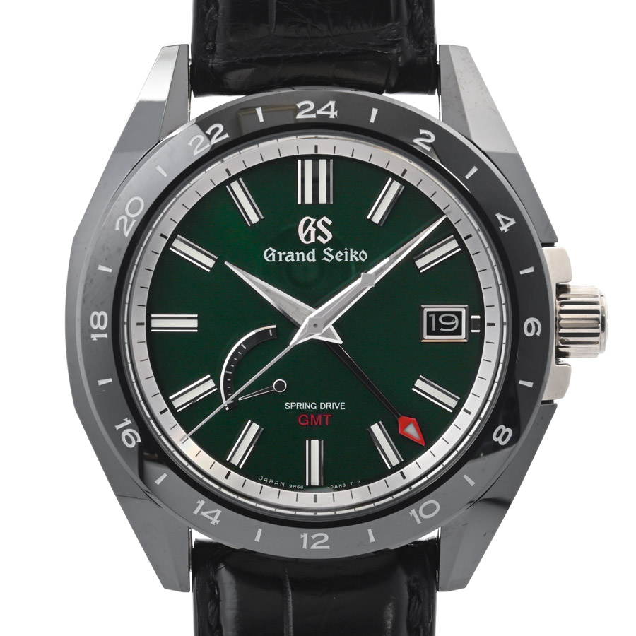 【中古A品】  グランドセイコー スプリングドライブ GMT 高島屋限定81本  SBGE247 チタン/セラミック 銀座