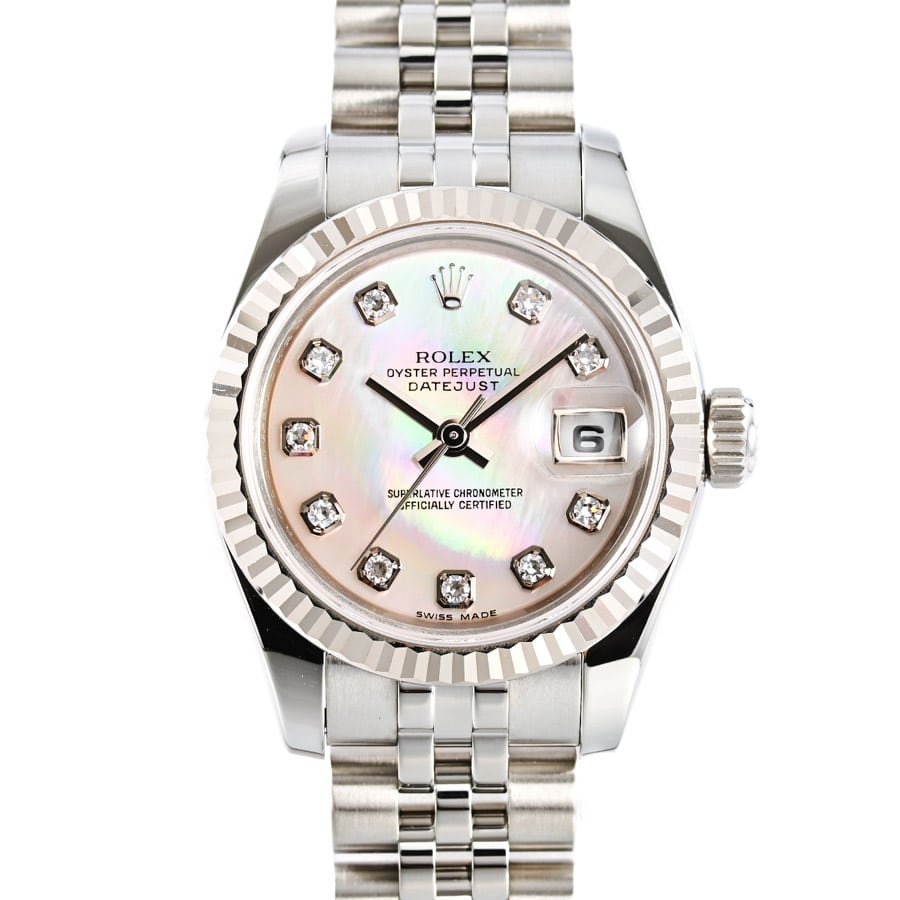 【中古A品】  ロレックス デイトジャスト  179174NG ステンレス/ホワイトゴールド THE YOKOHAMA FRONT