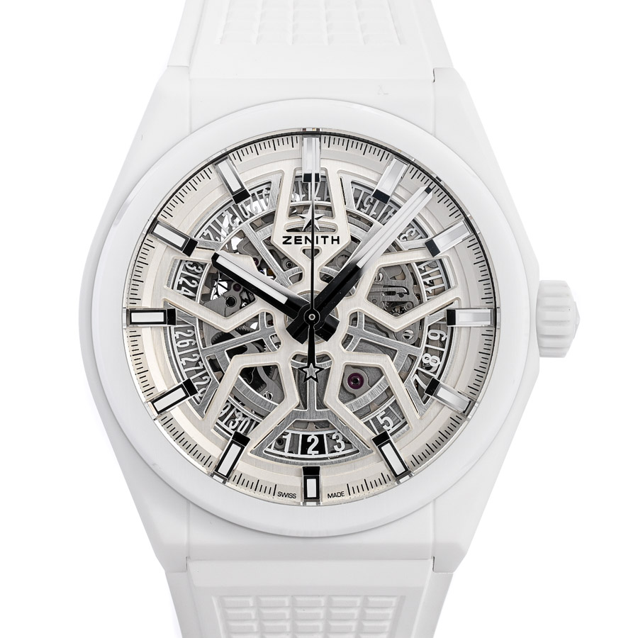 【中古SA品】  ゼニス デファイ クラシック ホワイト セラミック  49.9002.670/01.R792 セラミック 銀座