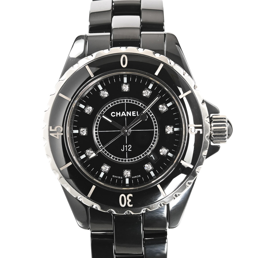 【中古A品】  シャネル J12 33mm  H1625 セラミック 元町本店