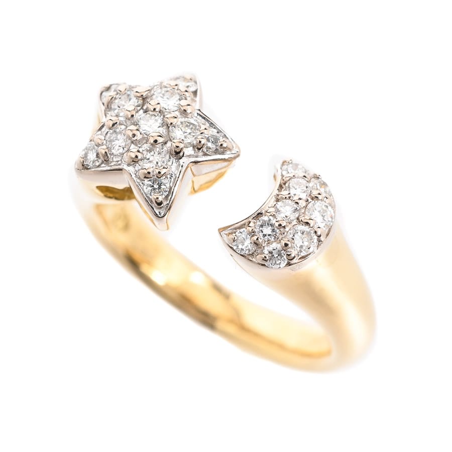 【中古A品】  ポンテヴェキオ ダイヤ リング   K18イエローゴールド/ホワイトゴールド(K18YG/WG) 横浜関内店