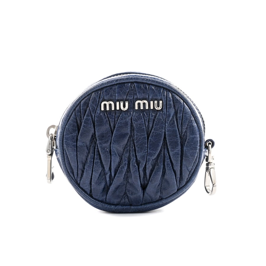 【中古A品】  ミュウミュウ ラウンドコインケース  5M1212 ラムスキン 新宿歌舞伎町店