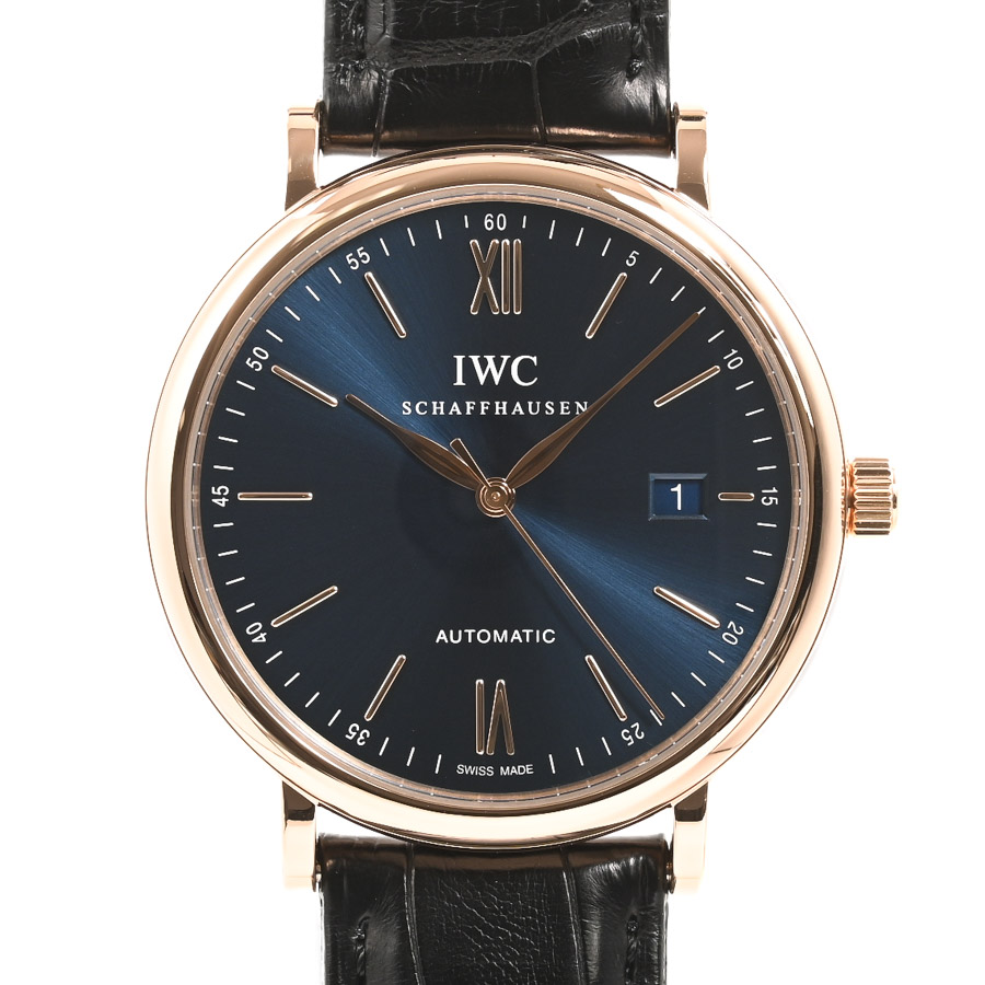 【中古A品】  アイダブリュシー ポートフィノ オートマティック  IW356522 ピンクゴールド 銀座