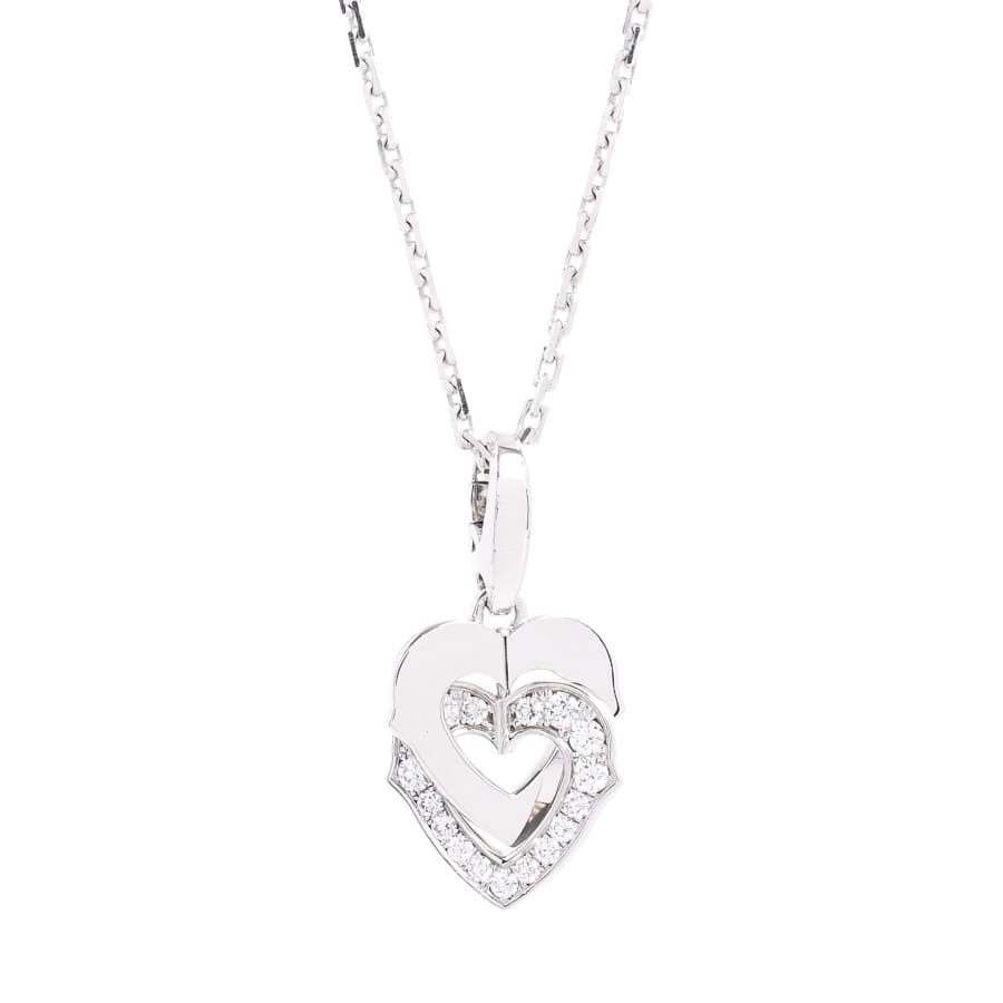 【中古A品】  カルティエ ダブルハート   K18ホワイトゴールド 横浜関内店