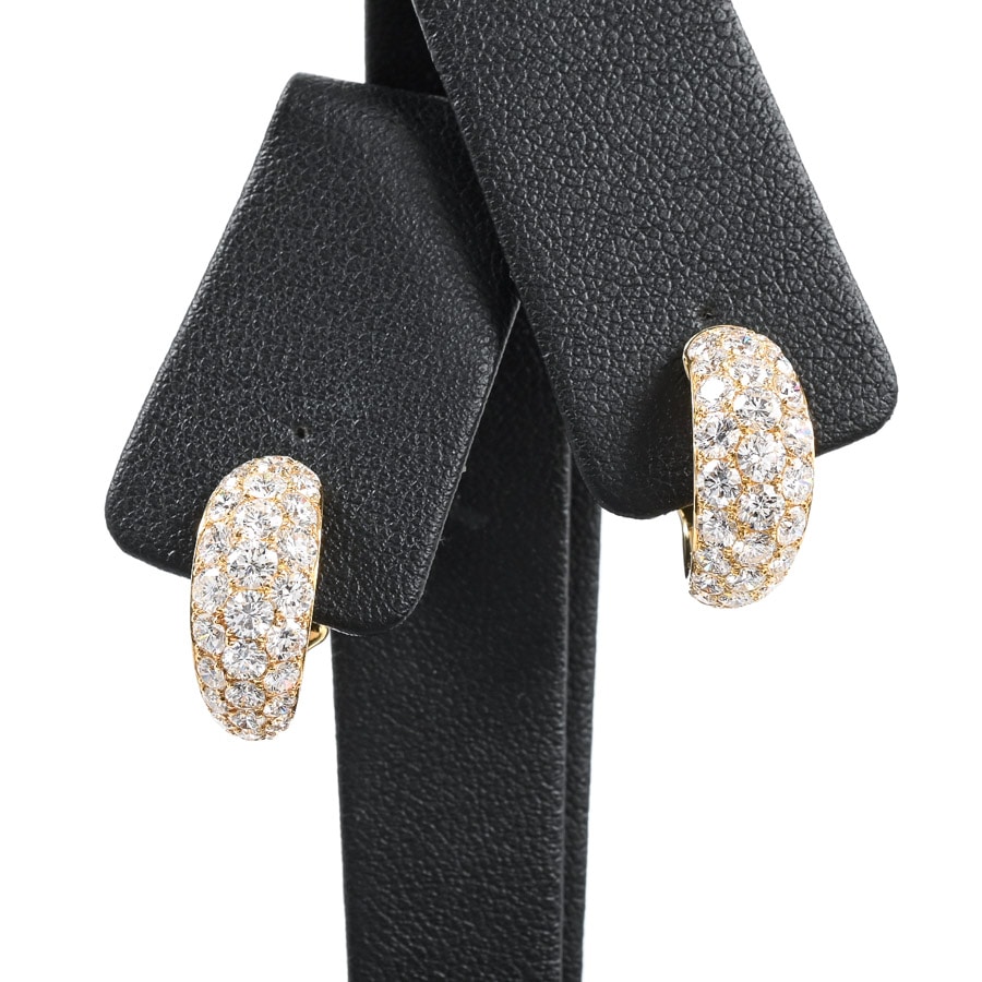 【中古A品】  ギメル ダイヤ イヤリング   K18イエローゴールド 横浜関内店