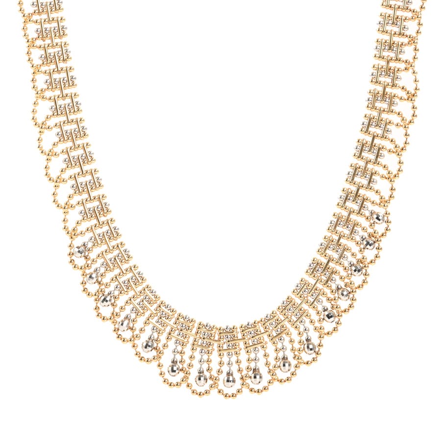 【中古A品】  ノンブランドジュエリー ネックレス   K18イエローゴールド/プラチナ850(K18YG/Pt850) 横浜関内店