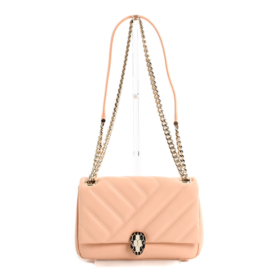 【中古A品】  ブルガリ カボションショルダーバッグ   カーフ 元町本店