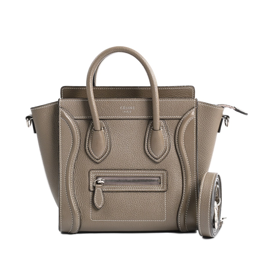 【中古AB品】  セリーヌ ラゲージナノ  189243 型押しレザー 元町本店