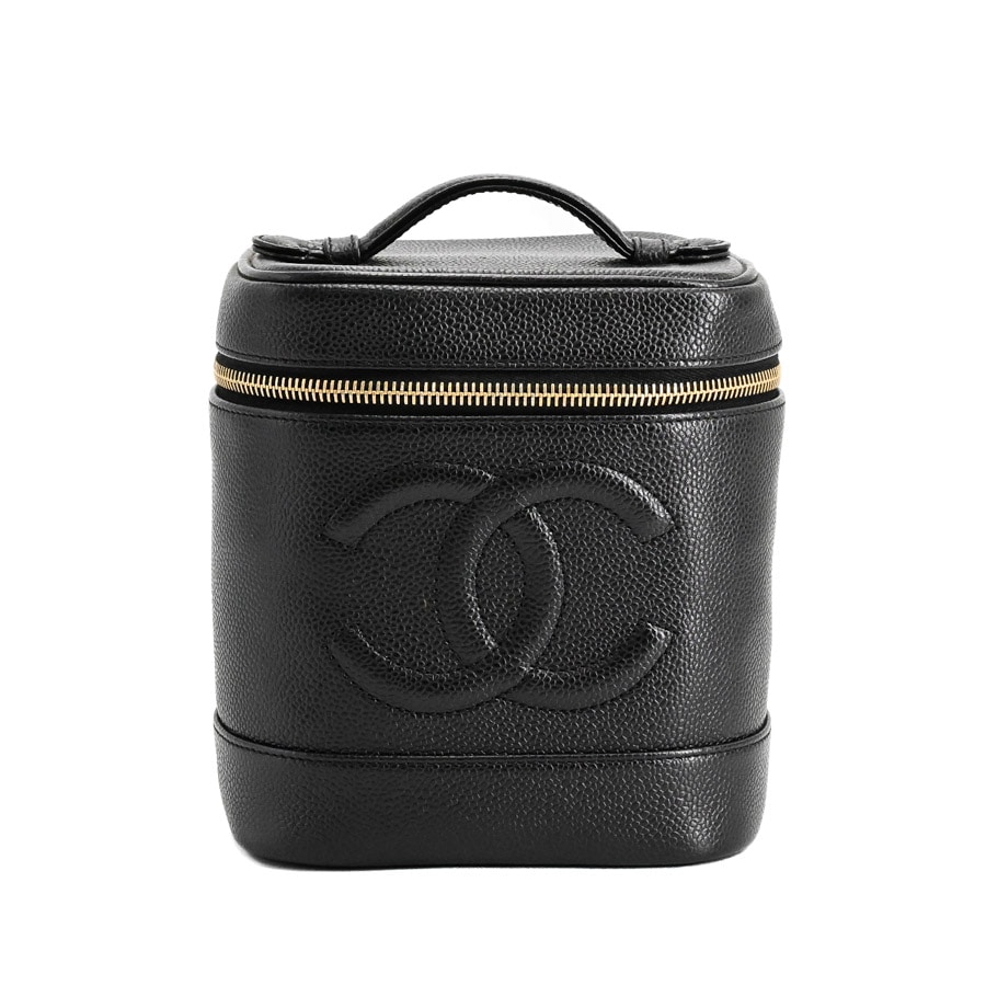 【中古AB品】  シャネル ヴァニティバッグ  AO1998 キャビア 銀座