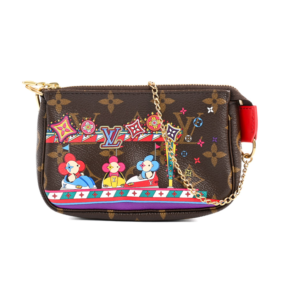 【中古SA品】  ルイヴィトン ミニポシェットアクセソワール モノグラム M69976  THE YOKOHAMA FRONT