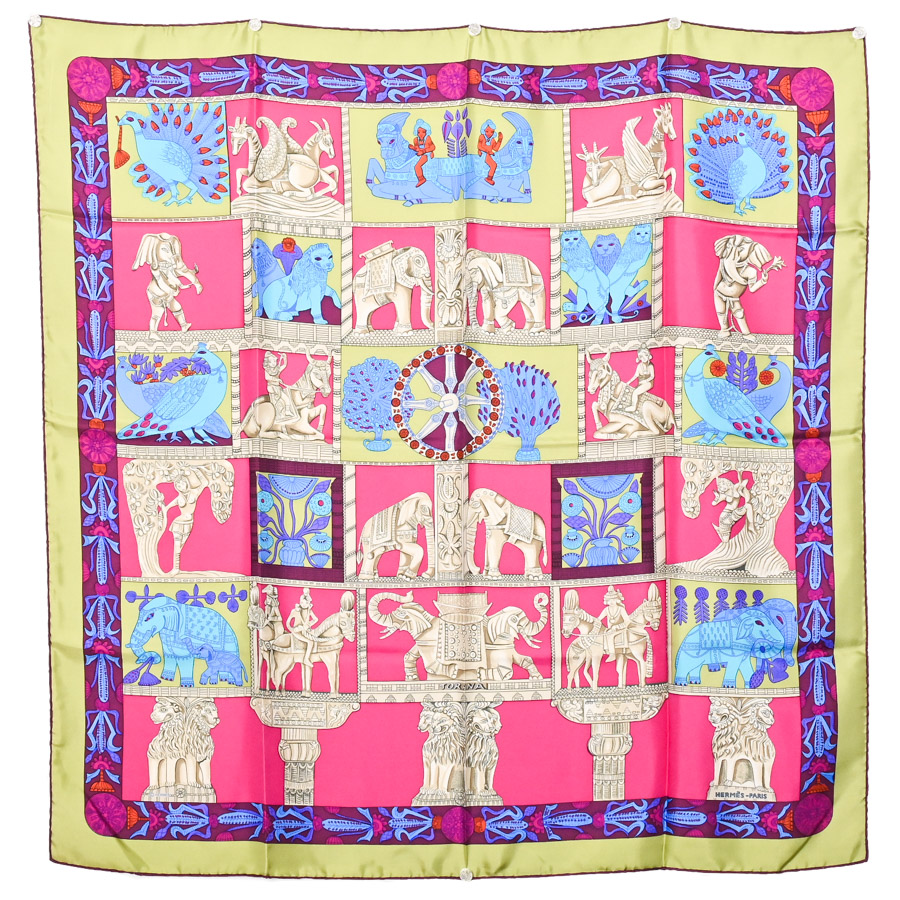 【中古AB品】  エルメス カレ90   シルク 元町本店