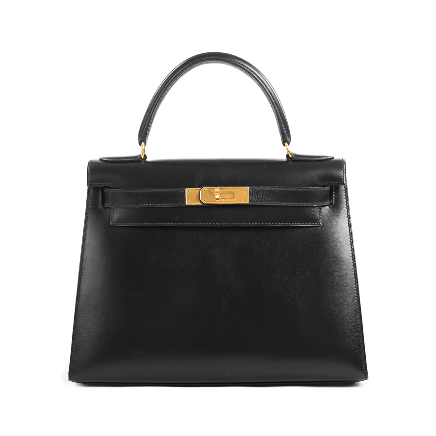 【中古AB品】  エルメス ケリー28   ボックスカーフ 横浜関内店