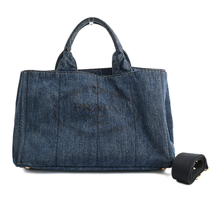 【中古B品】  プラダ カナパトート  B2642B デニム 横浜関内店