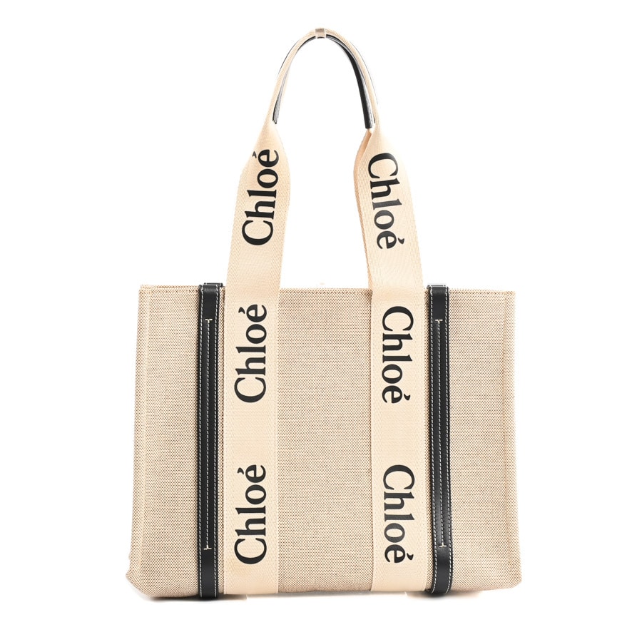 【中古A品】  クロエ WOODYミディアムトートバッグ  CHC22AS383I2691J キャンバス 元町本店