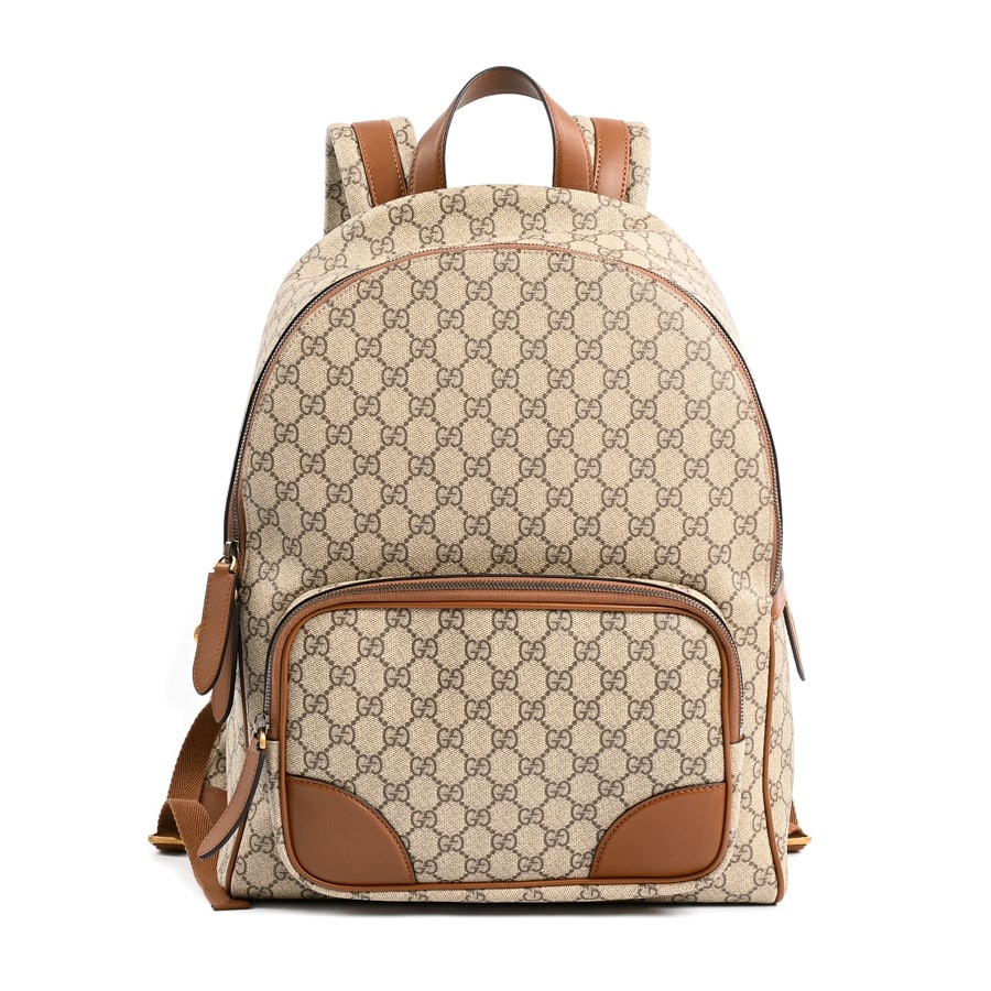 【中古SA品】  グッチ GGエンブレムミディアムバックパック  821159 GGスプリーム 新宿歌舞伎町店