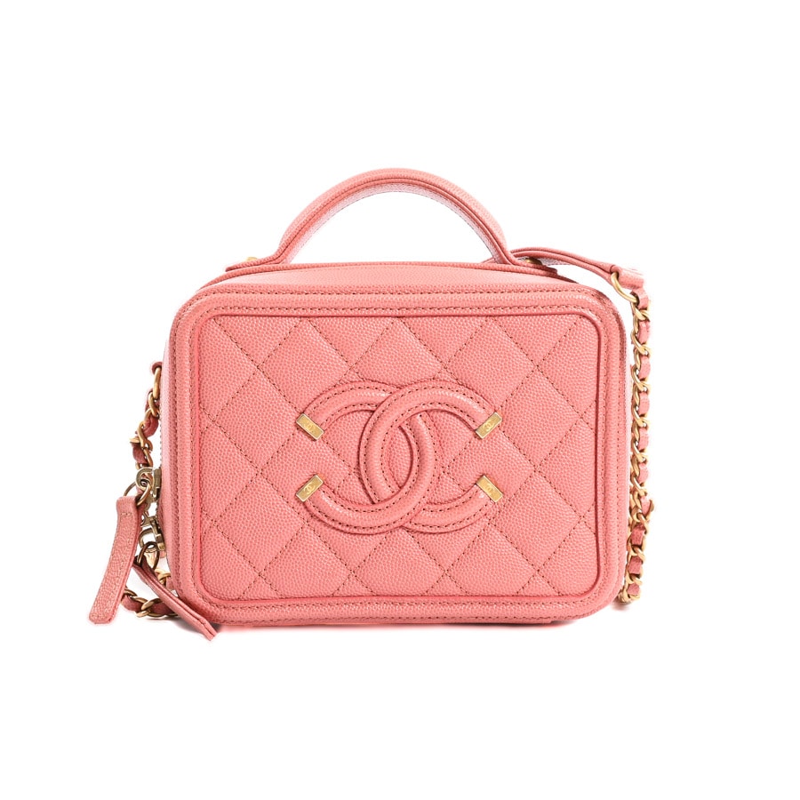 【中古AB品】  シャネル CCフィリグリースモールヴァニティショルダー CCフィリグリー A93342 キャビア 新宿歌舞伎町店