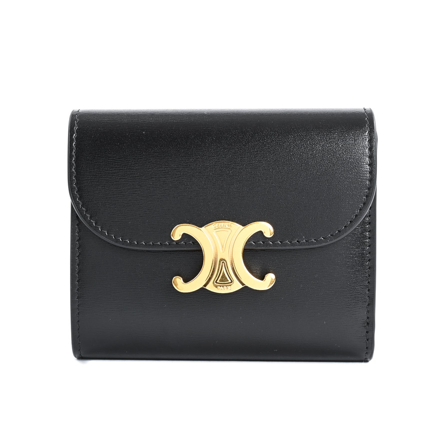 【中古SA品】  セリーヌ スモールフラップウォレット  10D783 カーフ 横浜関内店