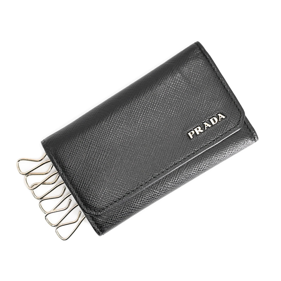 【中古AB品】  プラダ キーケース6連  2PG222 サフィアノ 元町本店