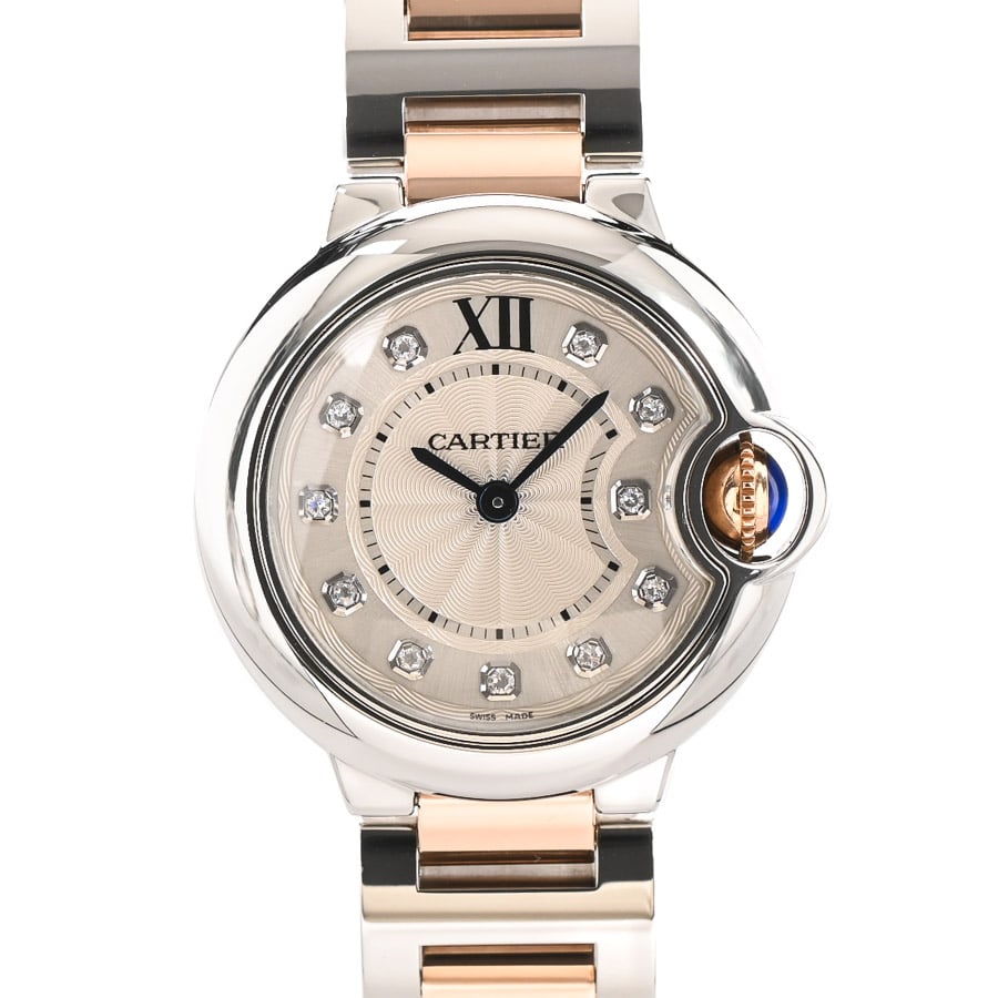 【中古A品】  カルティエ バロンブルーSM  WE902030 ステンレス/ピンクゴールド 元町本店