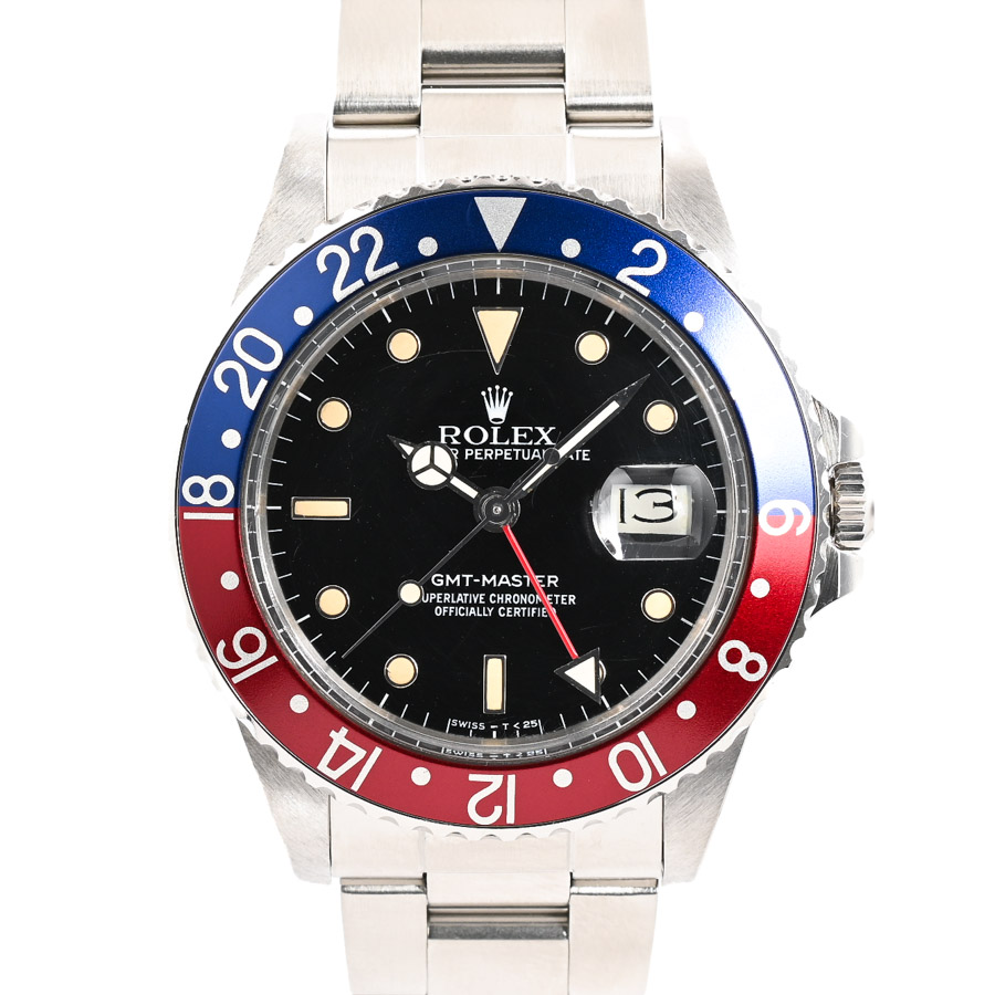 【ヴィンテージ】  ロレックス GMTマスター  16750BL/RD ステンレス 新宿歌舞伎町店