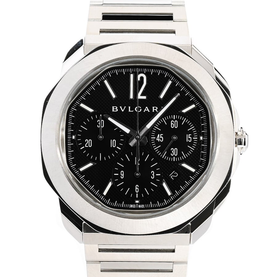 【中古A品】  ブルガリ オクト ローマ クロノグラフ  OC42SCH/103471 ステンレス 銀座