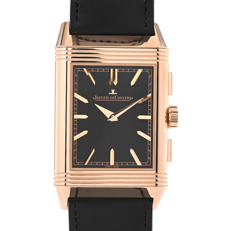 【中古SA品】  ジャガールクルト レベルソ トリビュート クロノグラフ  Q389257J ピンクゴールド 横浜関内店