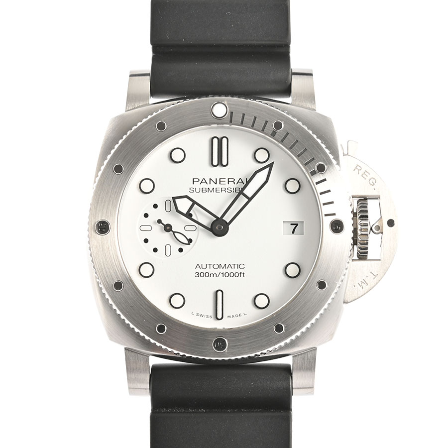 【中古A品】  パネライ サブマーシブル ビアンコ  PAM02223 ステンレス 銀座