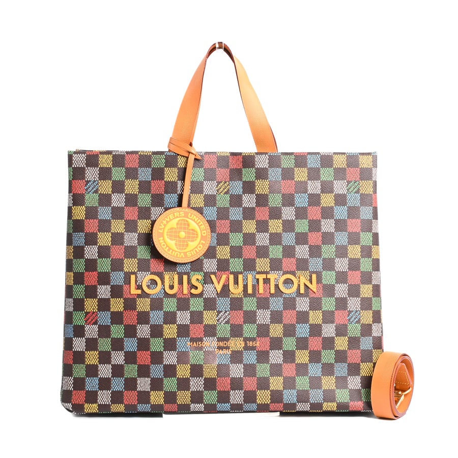 【中古SA品】  ルイヴィトン ショッパートートMM ダミエ N00192  THE YOKOHAMA FRONT