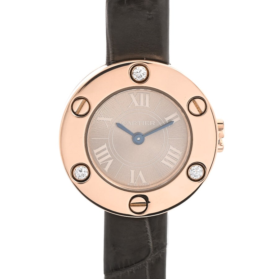 【中古A品】  カルティエ ラブウォッチ  WE801131 ピンクゴールド 銀座