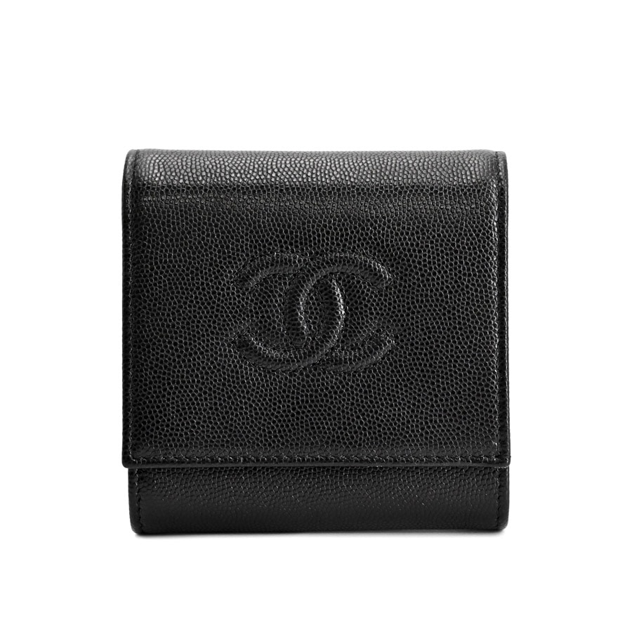 【未使用品】  シャネル スモールフラップウォレット  AP4709 キャビア 元町本店