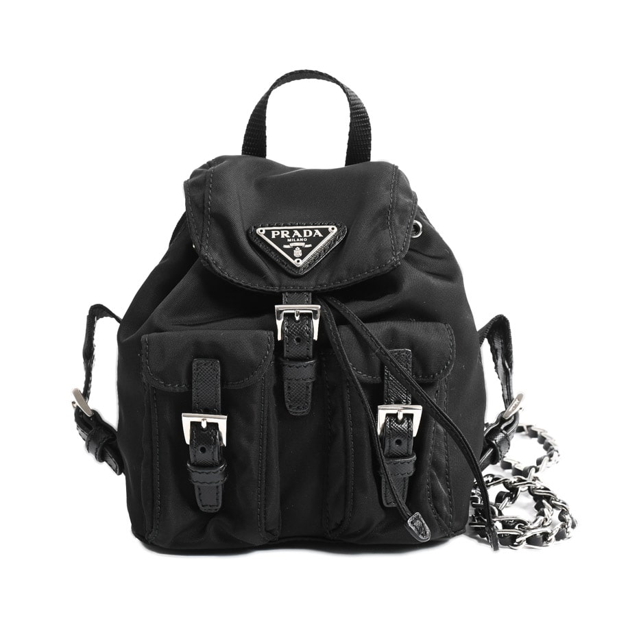 【中古SA品】  プラダ バックパックチェーンショルダー  BZ0029 テスート THE YOKOHAMA FRONT