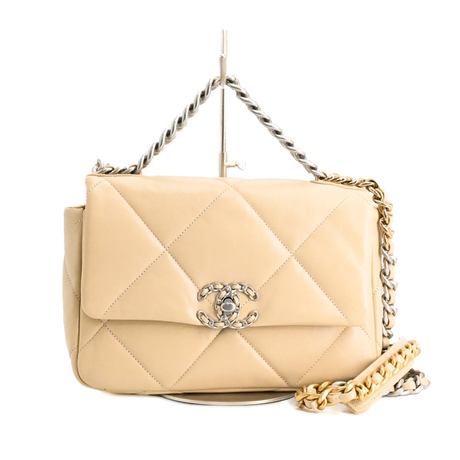 【中古A品】  シャネル CHANEL19ハンドバッグ CHANEL19 AS1160 ラムスキン 銀座