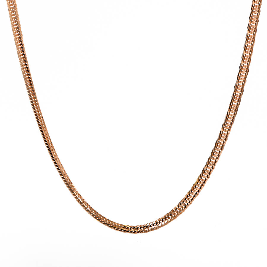 【新品】  ノンブランドジュエリー 喜平ネックレス 12面トリプル 12.6g   K18ローズゴールド 新宿歌舞伎町店