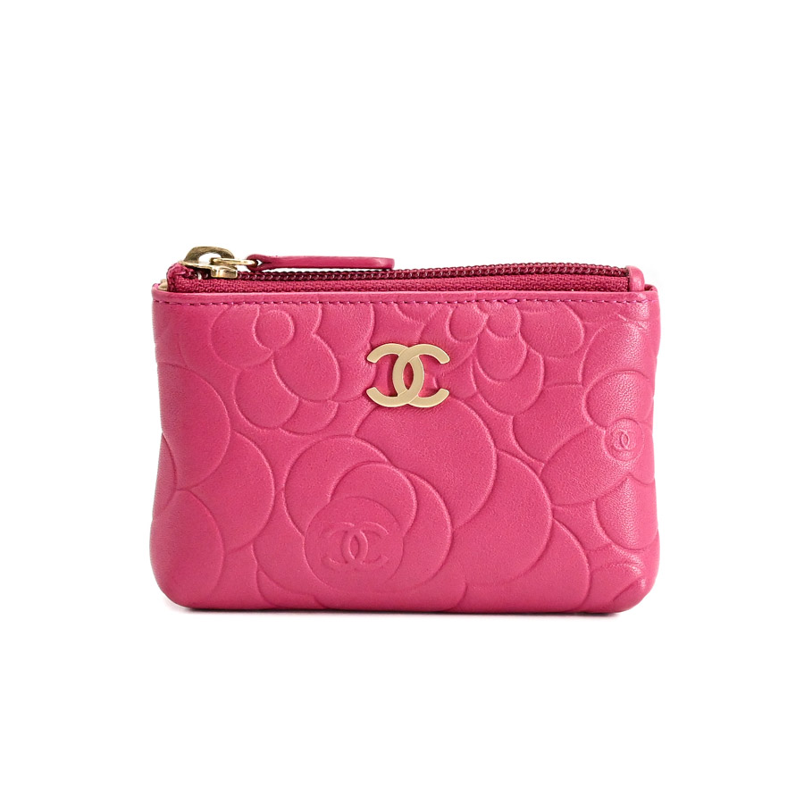 【中古A品】  シャネル コインカードケース   カーフ 元町本店