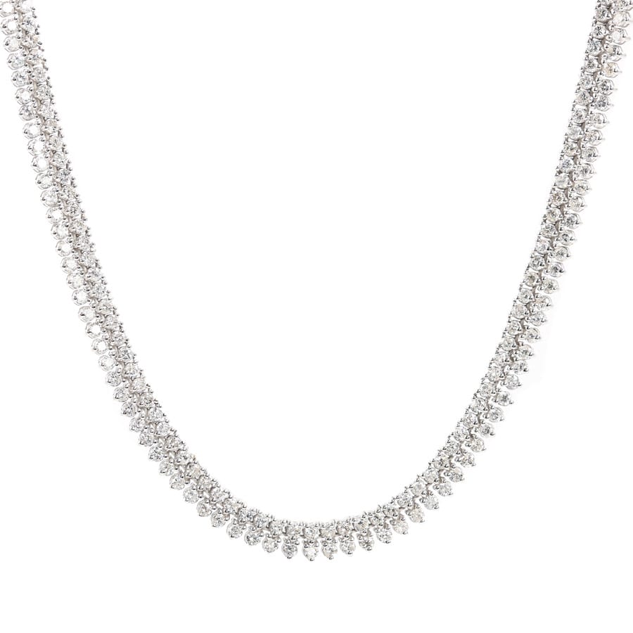 【中古A品】  ノンブランドジュエリー ダイヤ ネックレス   K18ホワイトゴールド 横浜関内店