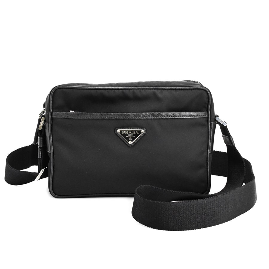 【中古A品】  プラダ ロングショルダーバッグ  2VH048 テスート THE YOKOHAMA FRONT
