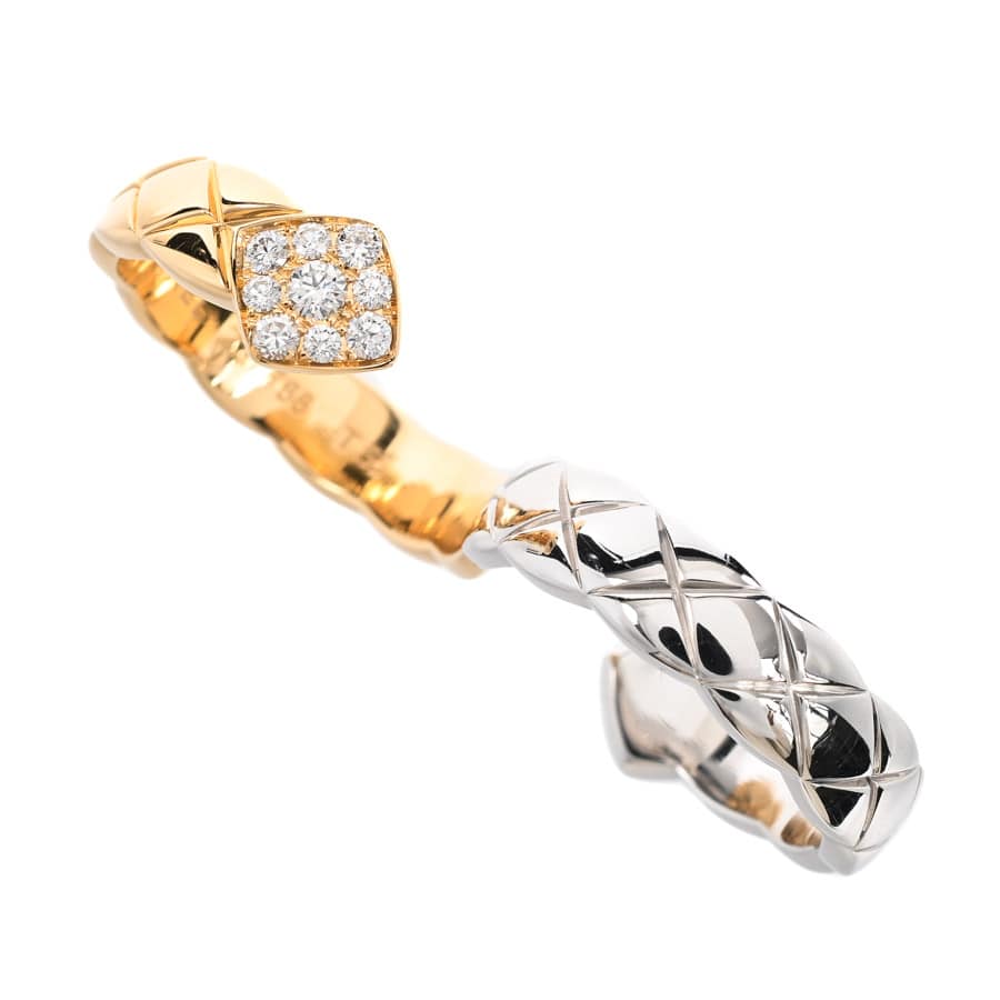 【中古A品】  シャネル ココクラッシュ ダブルフィンガー   K18YG/WG THE YOKOHAMA FRONT