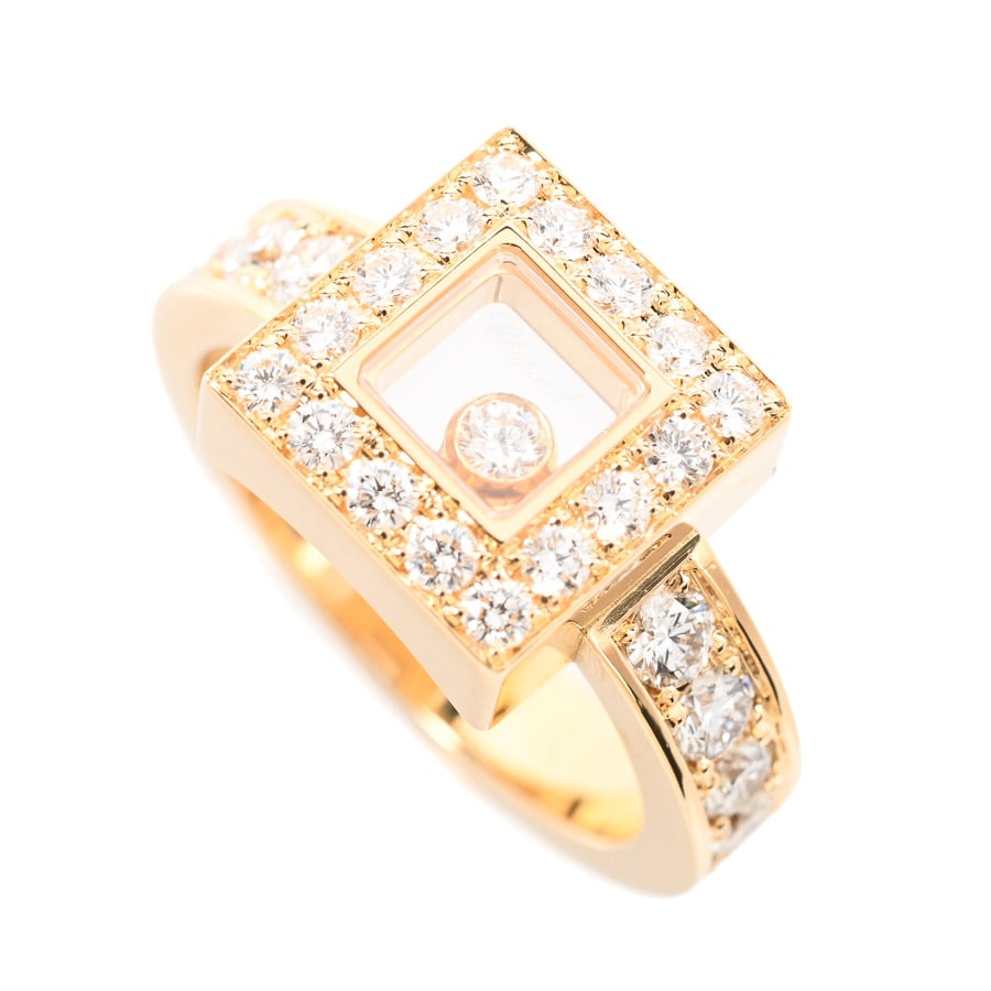 【中古A品】  ショパール ハッピーダイヤ スクエア  82/2939-20 K18イエローゴールド 横浜関内店