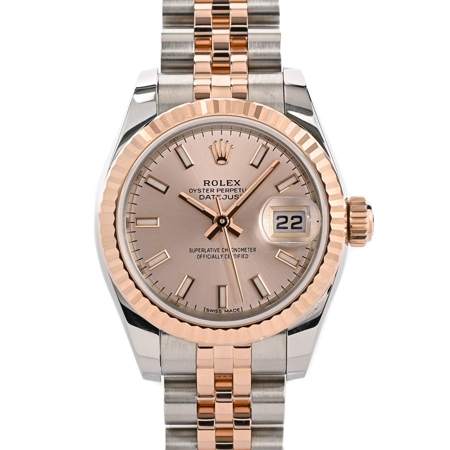 【中古A品】  ロレックス デイトジャスト  179171 ステンレス/ピンクゴールド THE YOKOHAMA FRONT