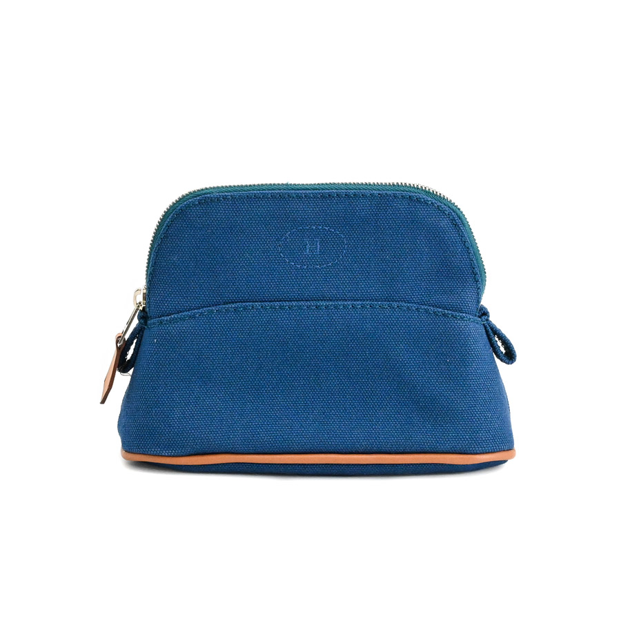 【中古SA品】  エルメス ボリードポーチミニミニ   コットン THE YOKOHAMA FRONT