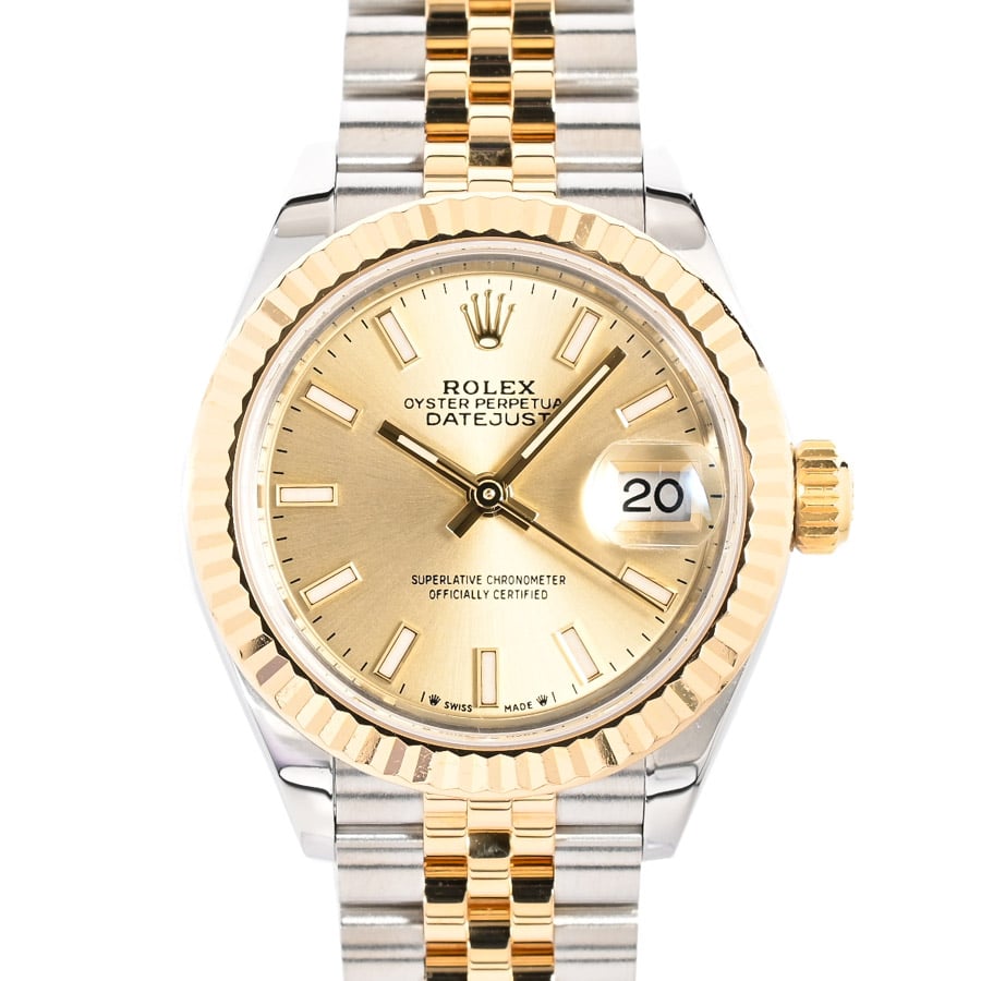 【中古A品】  ロレックス デイトジャスト28  279173/J ステンレス/イエローゴールド THE YOKOHAMA FRONT
