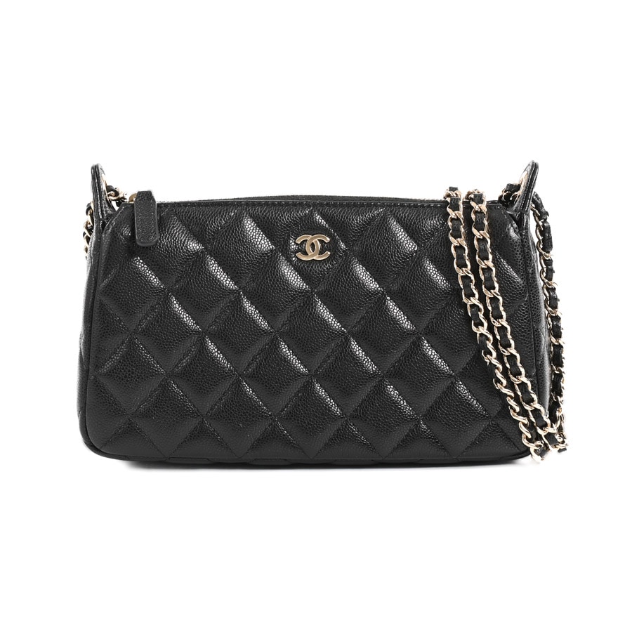 【中古SA品】  シャネル クラシックチェーンクラッチ  AP4704 キャビア THE YOKOHAMA FRONT