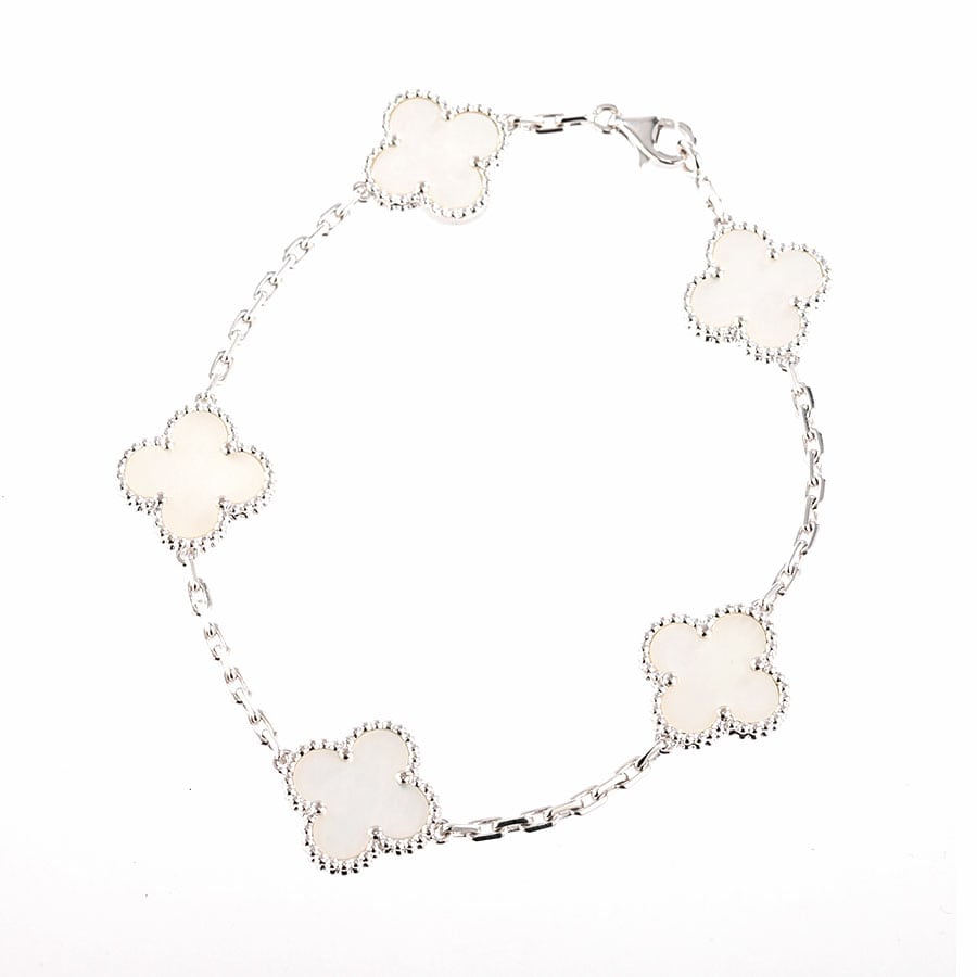 【中古A品】  ヴァンクリーフアーペル ヴィンテージアルハンブラ  VCARF48400 K18ホワイトゴールド 元町本店