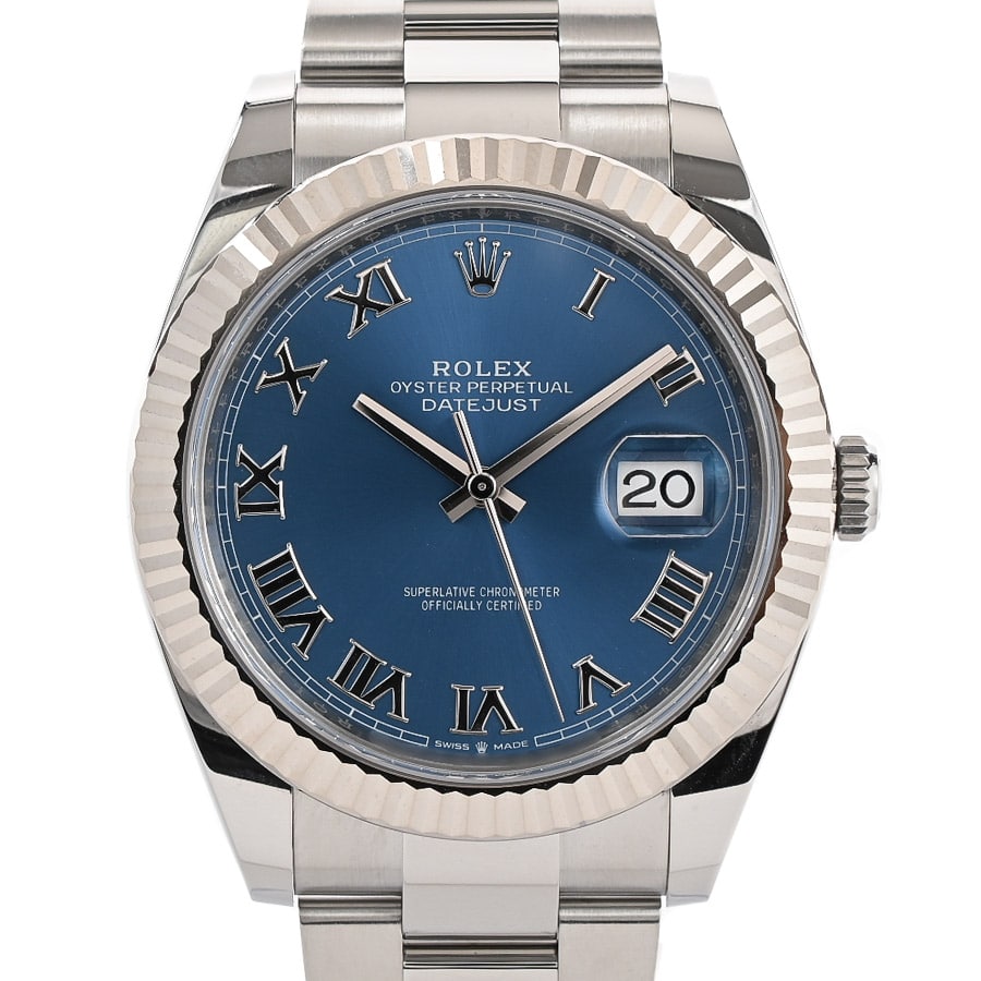 【中古A品】  ロレックス デイトジャスト41  126334/OYS ステンレス/ホワイトゴールド 元町本店