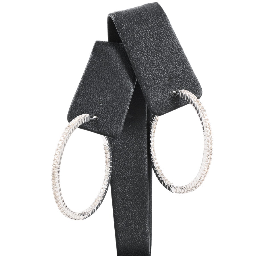 【中古A品】  ノンブランドジュエリー ダイヤ ピアス   K18ホワイトゴールド 銀座