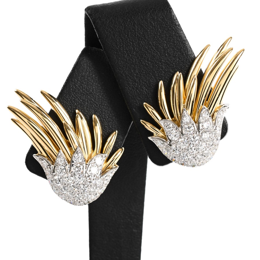 【中古A品】  ティファニー シュランバージェパリフレーム   Pt950/K18 銀座