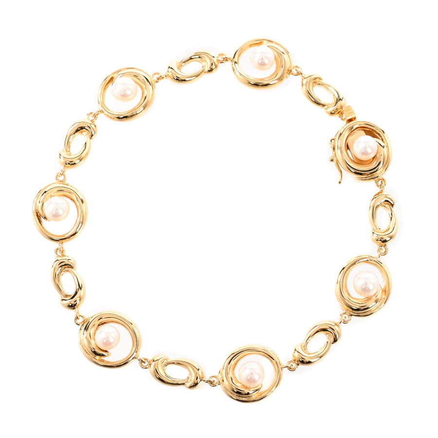 【中古A品】  タサキ パール ブレスレット   K18イエローゴールド 横浜関内店