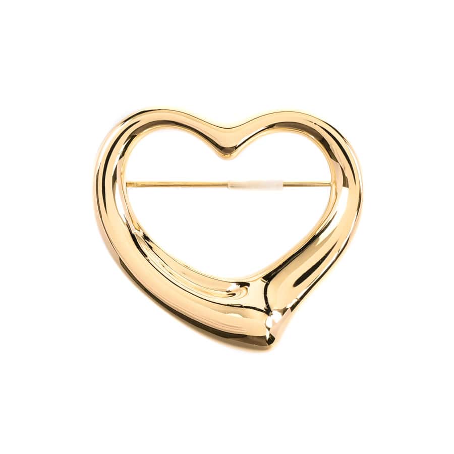 【中古A品】  ティファニー オープンハート   K18イエローゴールド 銀座