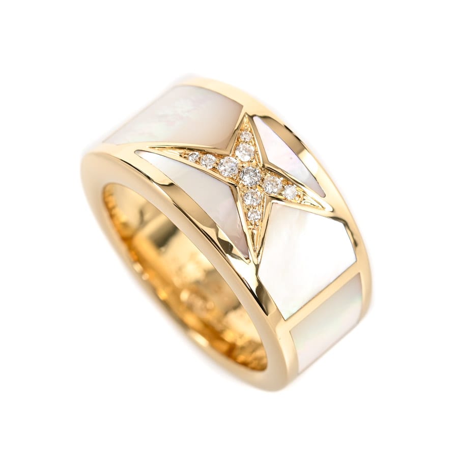 【中古B品】  モーブッサン エトワールボーテ   K18イエローゴールド 銀座